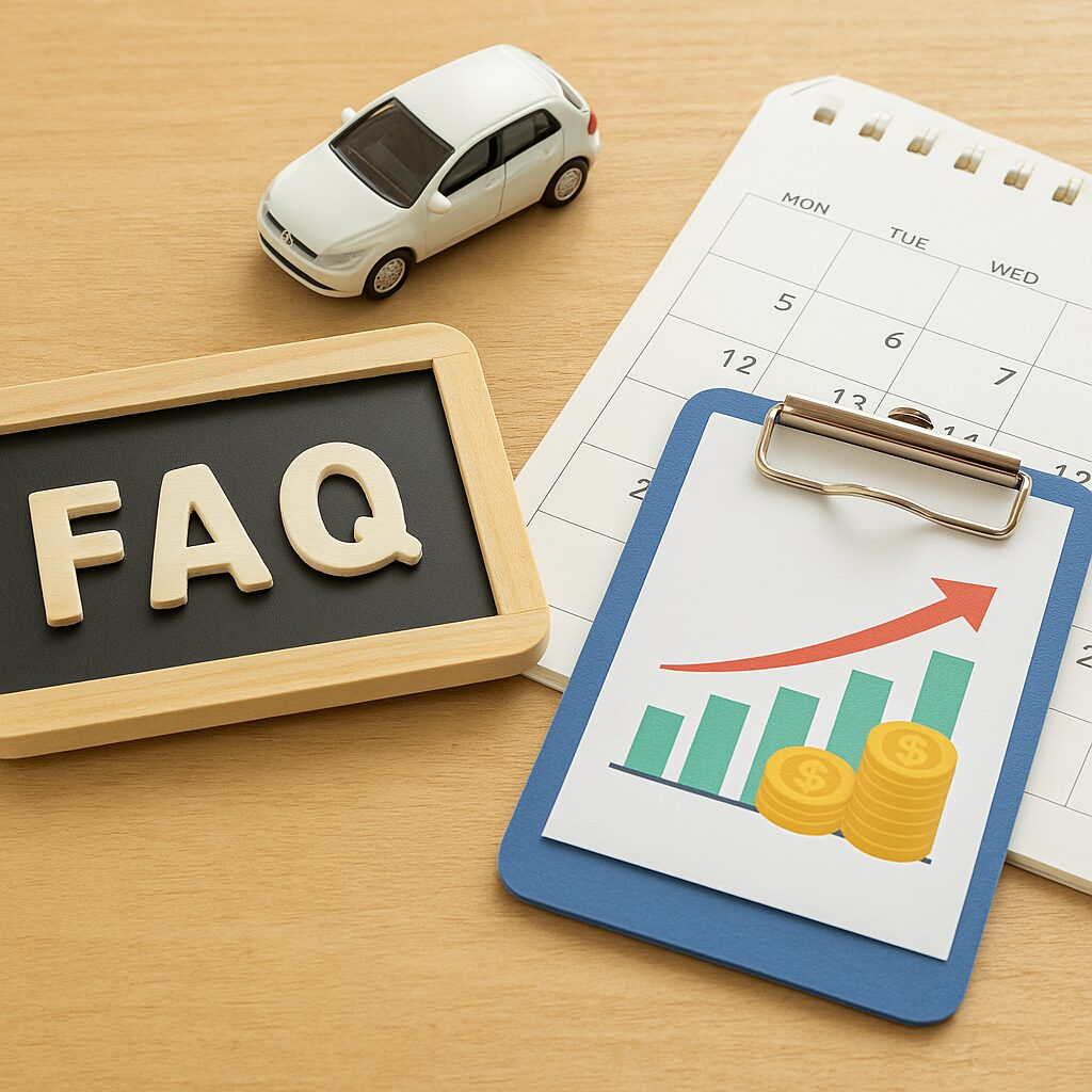 査定額・入札数・売却スケジュールのイメージ